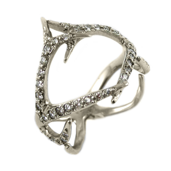 Royal Double Antler Band with Diamonds