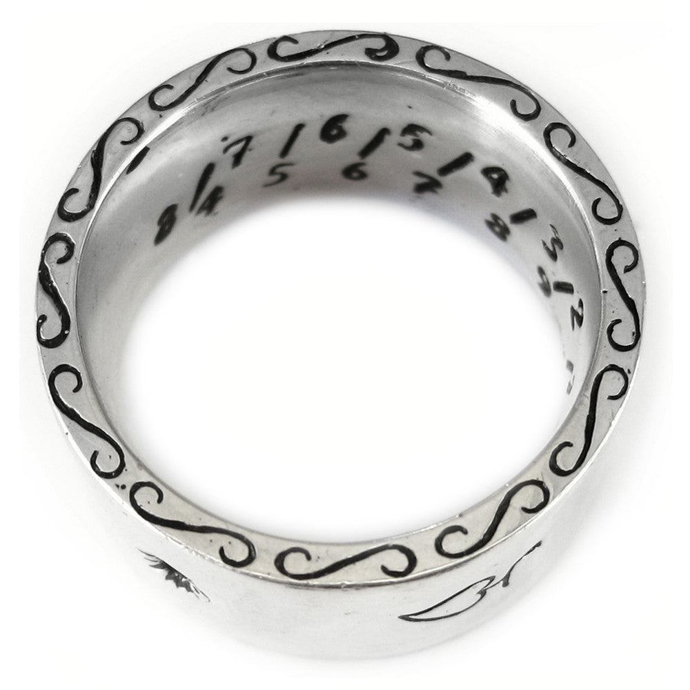 Mariners Sundial Band in Sterling Silver