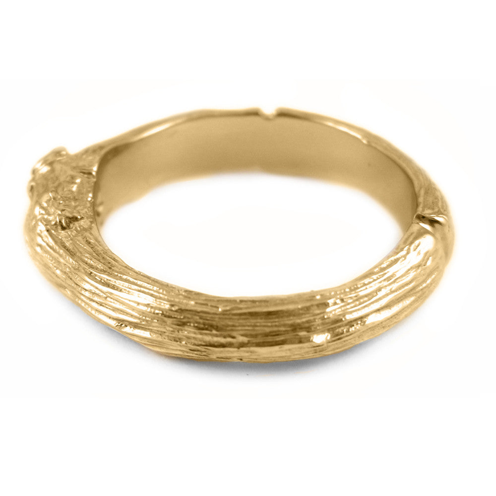 Large Twig ring in 18k rose gold.