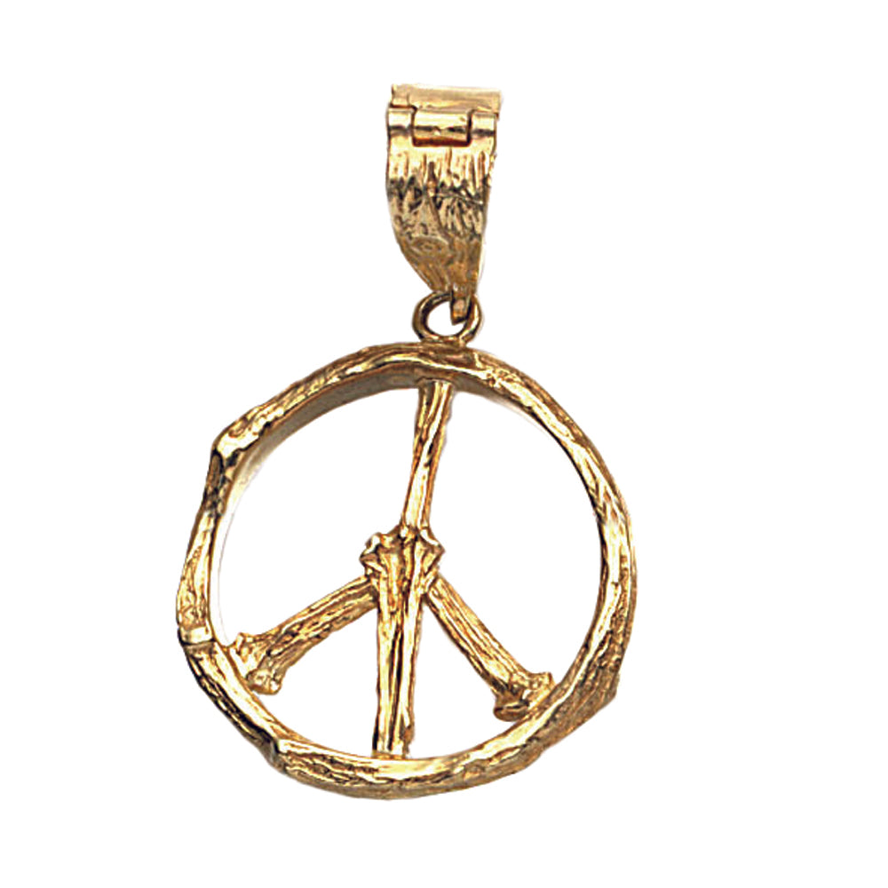 Peace Sign Twig Pendant